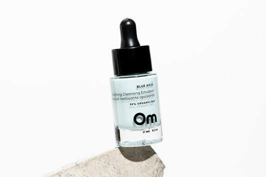 Om Organics Skincare Blue Azul Soothing Cleansing Emulsion - Full Size 102ml