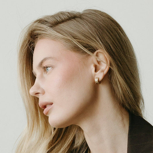 Petite Gold Olivia Hoops