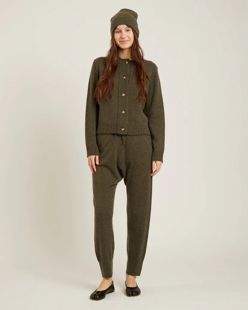 Naif Lune Cardigan Melange Army