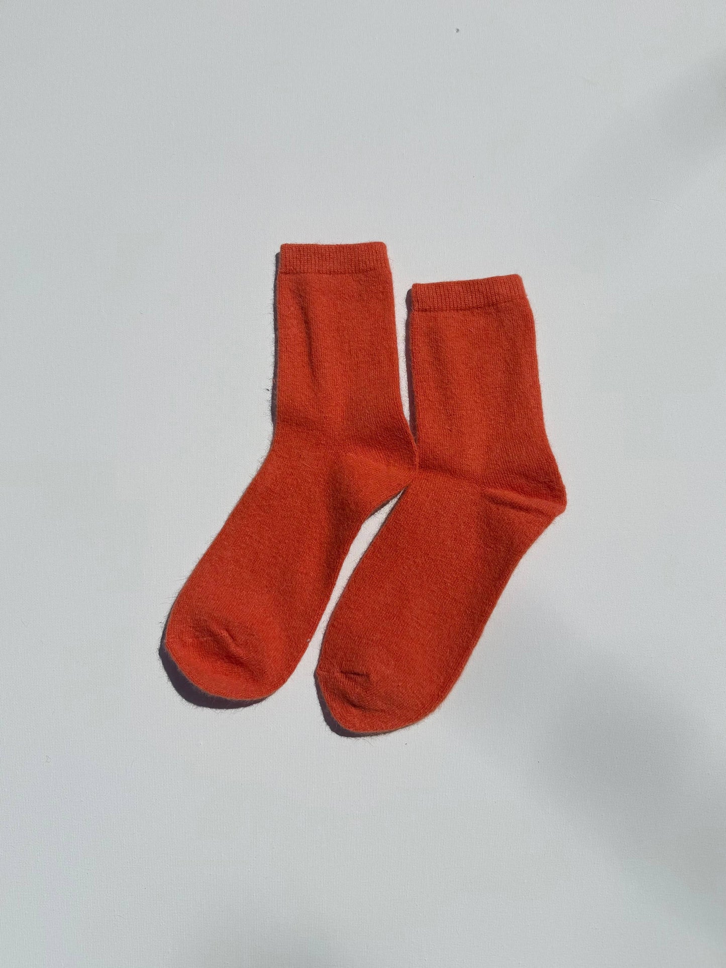 Billy Bamboo Fluffy Angora Socks Red Coral