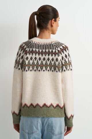 Astrid Suzannah Crew Beige Multi