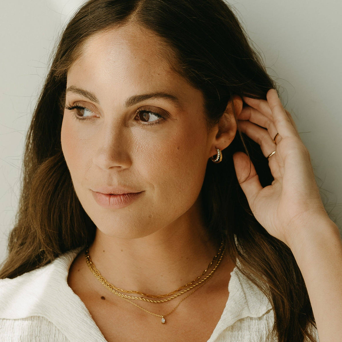PETITE GOLD - Mini Aurelle Hoops