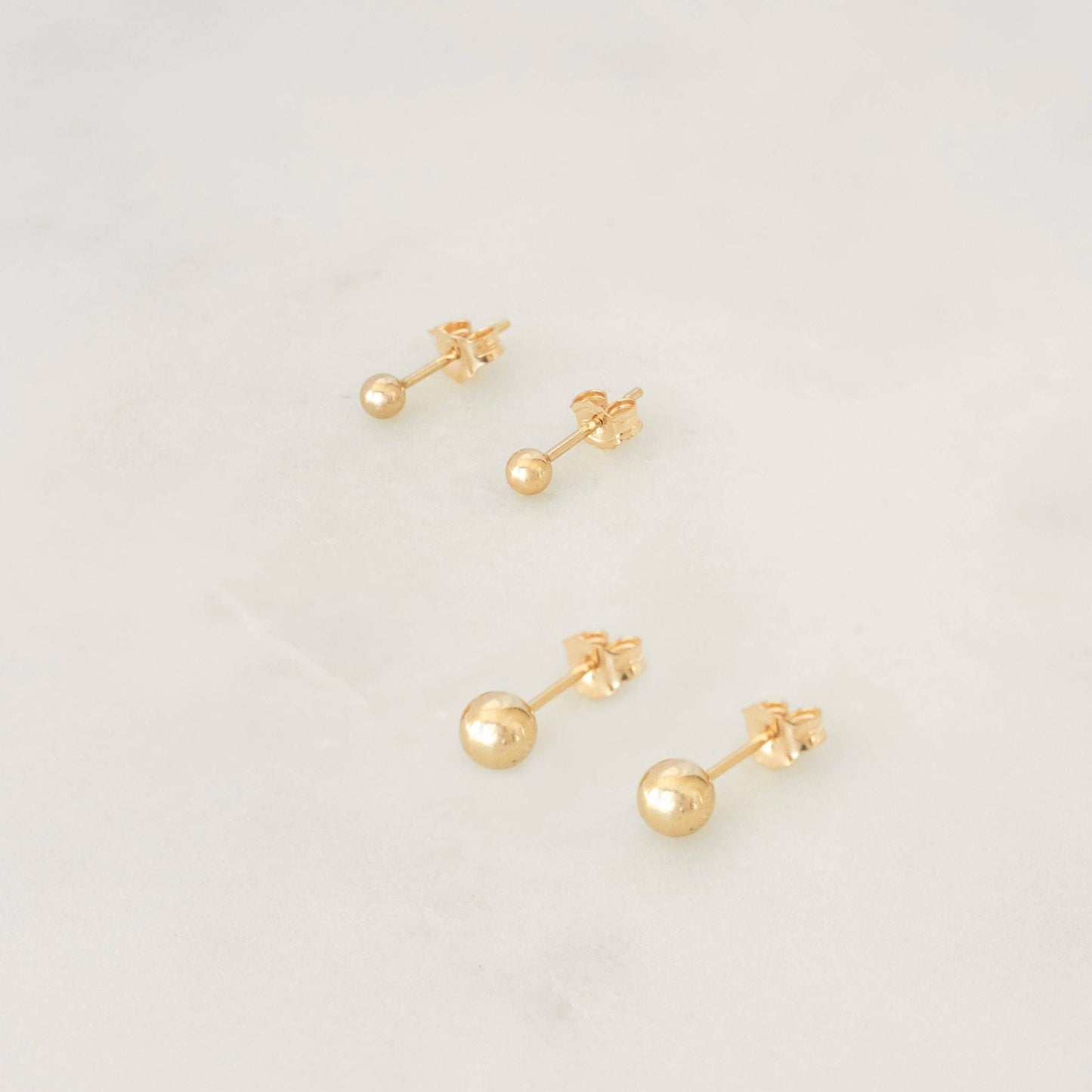 Petite Gold - Ace Studs: Gold Filled / 2mm
