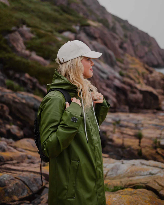 Mernini The Petite Raincoat Chive Green