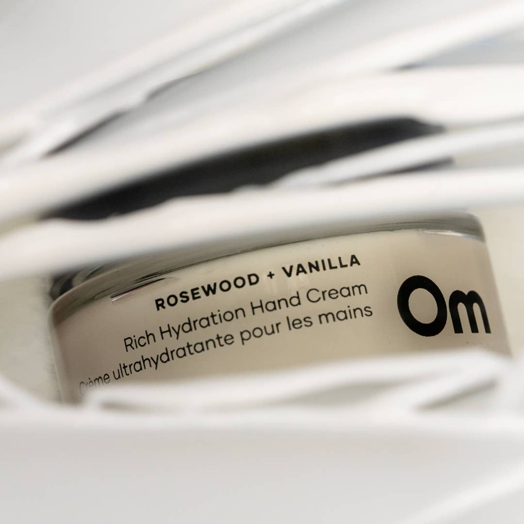 Om Organics Skincare Rosewood + Vanilla Rich Hydration Hand Cream - Full Size 50 ml