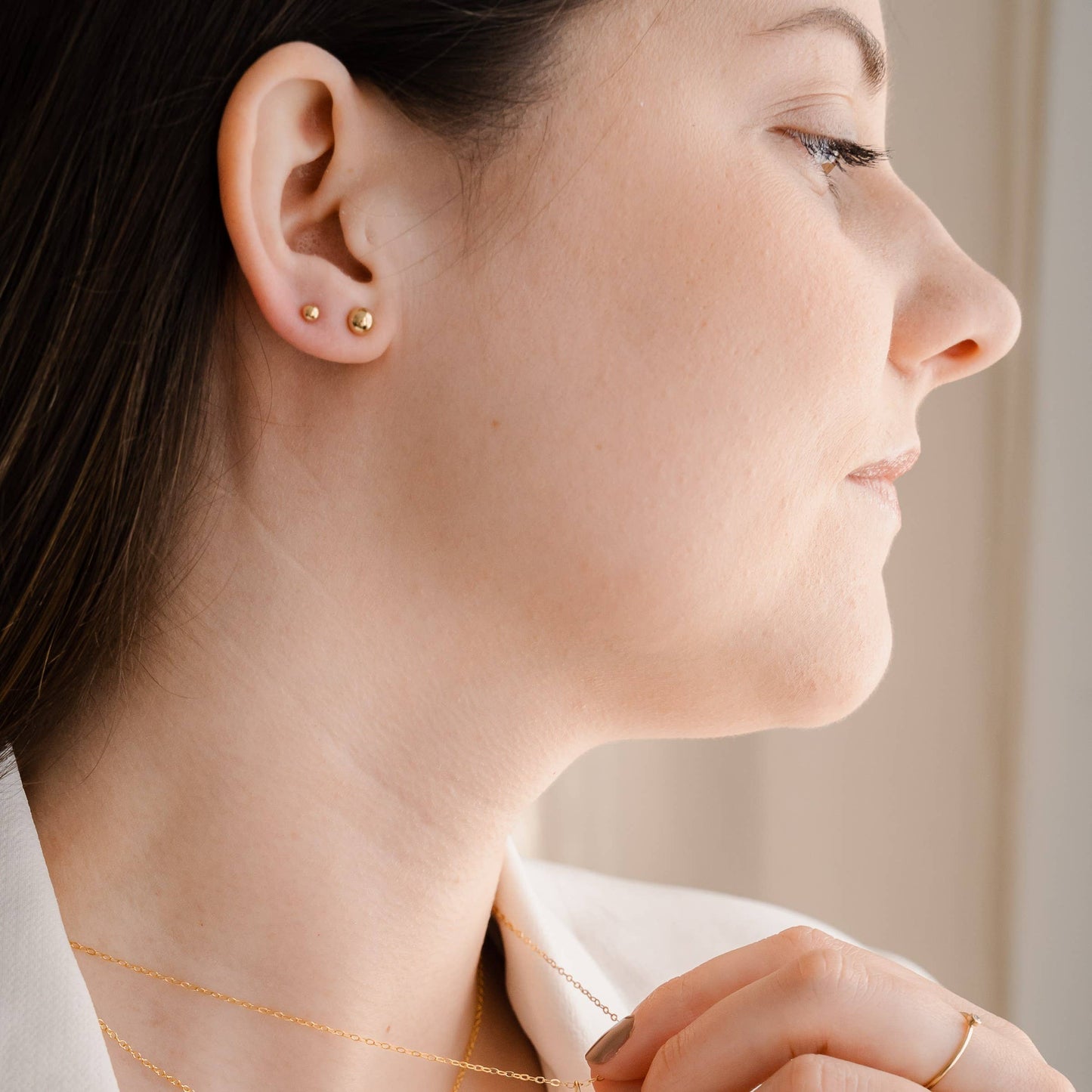 Petite Gold - Ace Studs: Gold Filled / 2mm