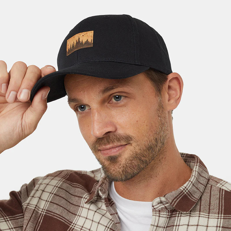 Tentree Juniper Cork Patch Elevation Hat Meteorite Black/Cork Patch