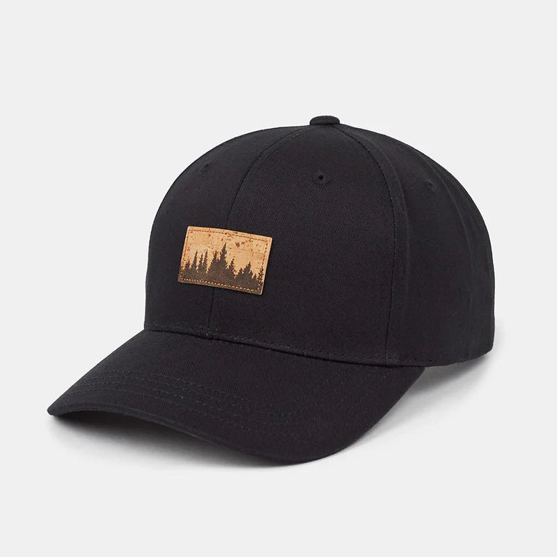 Tentree Juniper Cork Patch Elevation Hat Meteorite Black/Cork Patch