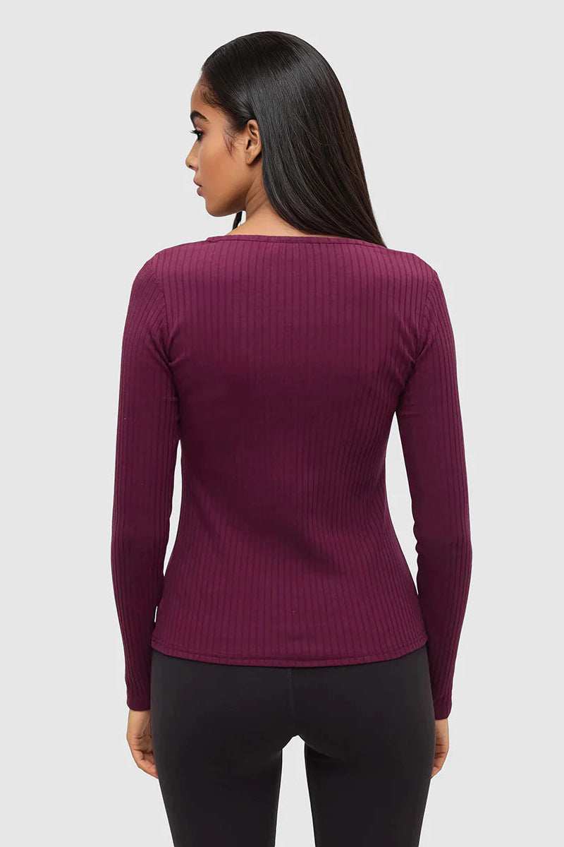 TenTree Knowles Henley Deep Burgundy