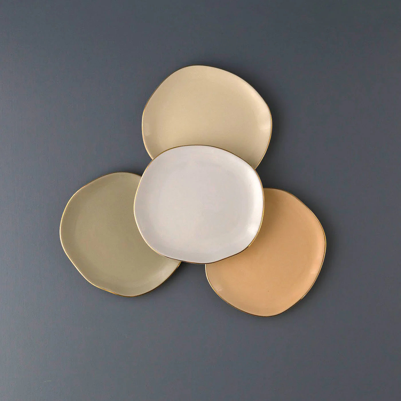 Danica Plates Set/4 Pebble