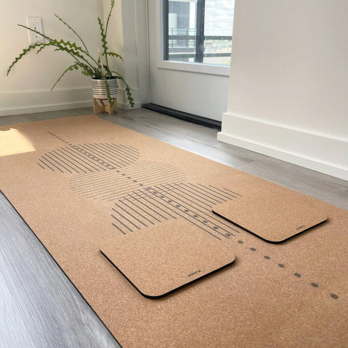 Scoria Cork Yoga Knee Pads Natural