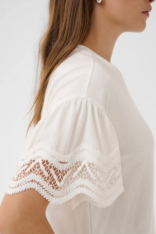 Kaffe KAhermia T-Shirt Chalk