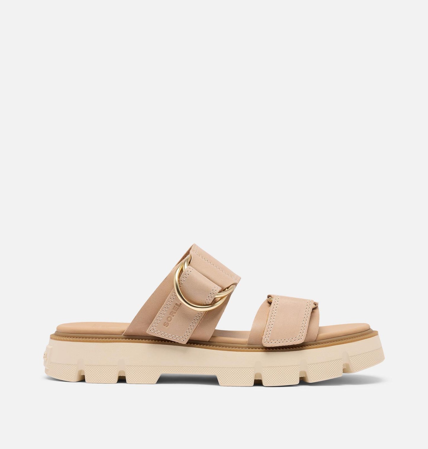 Sorel Rein CB Slide Sandal Honest Beige, Bleached Ceramic