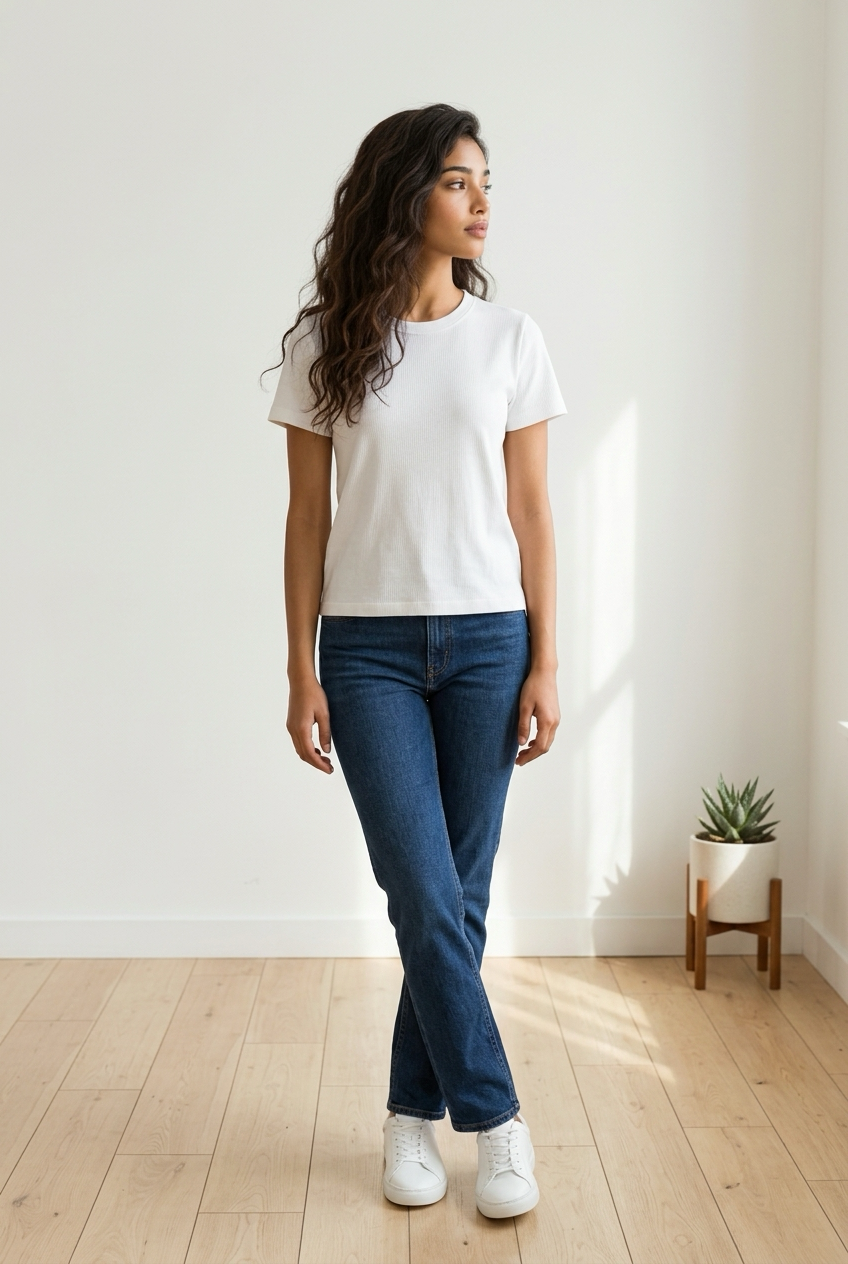 Kuwalla Boyfriend Cotton Tee White