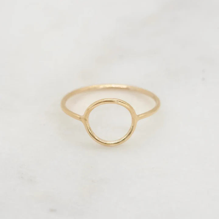 Petite Gold Sun Ring