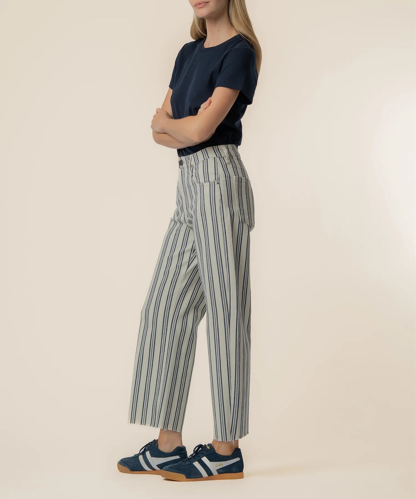 Kut from the Kloth Gwen Navy/Ivory