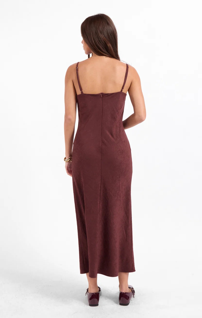 Sage the Label Rhea Slip Dress Eggplant