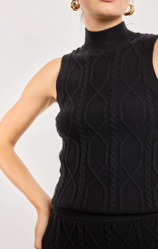 Sage the Label Tabitha Sweater Tank Black
