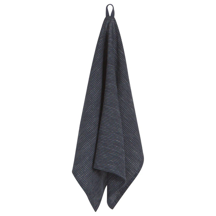 Danica Dish Towel Linen Heirloom Midnight