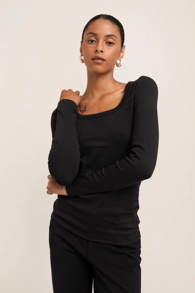 Paper Label Toni Square Neck Top