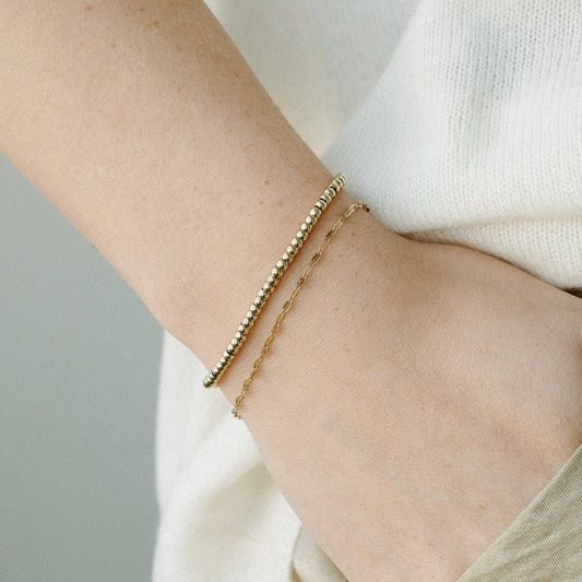 Petite Gold Beaded Bracelet