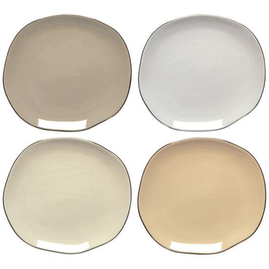 Danica Plates Set/4 Pebble
