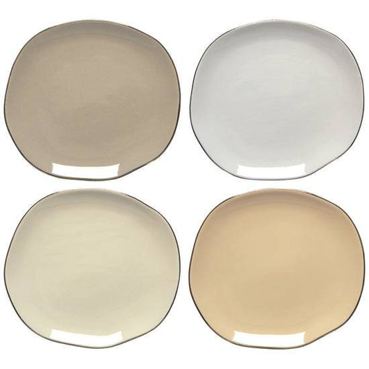 Danica Plates Set/4 Pebble