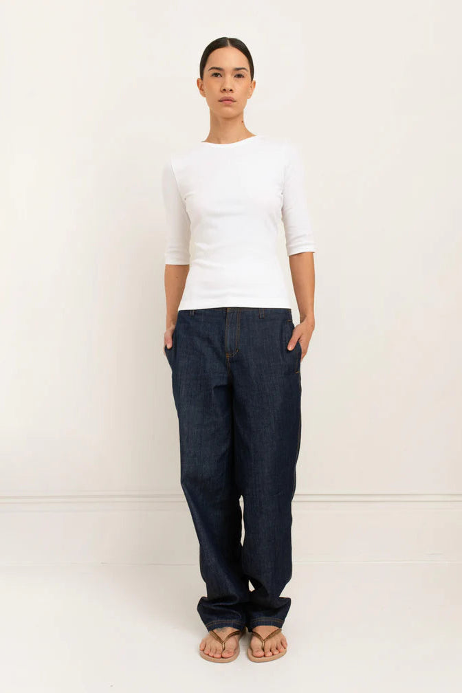 Paper Label Akari Crew Neck Top