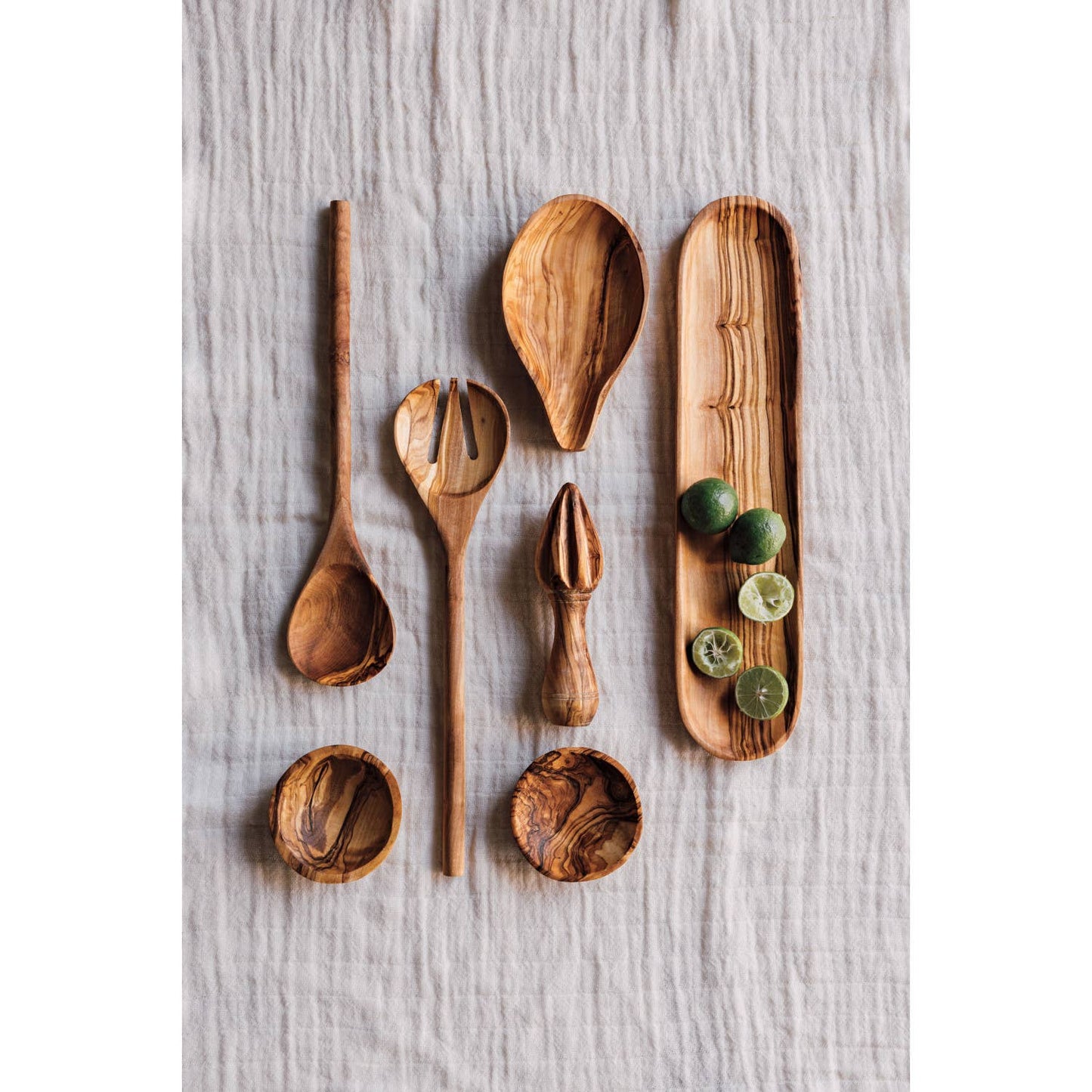 Danica Brands - Olive Wood Pinch Bowls Set of 4