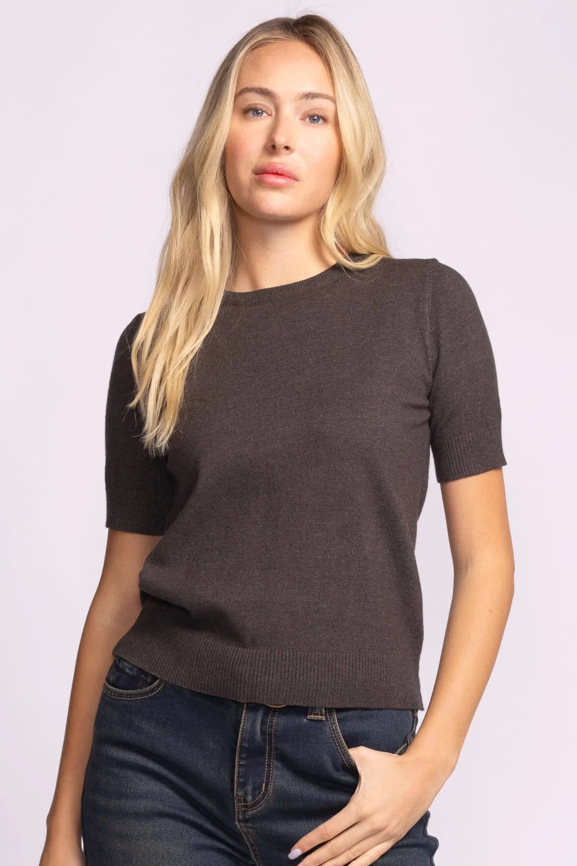 Pink Martini Remo Top Dark Grey