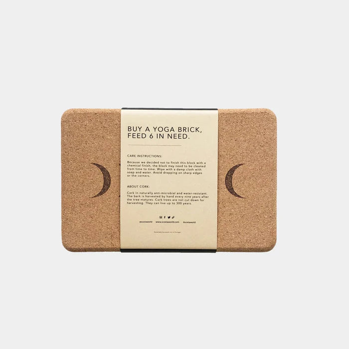 Scoria Cork Yoga Brick Moon
