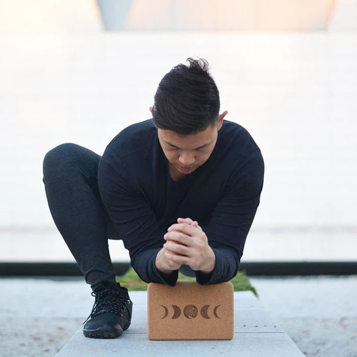 Scoria Cork Yoga Brick Moon