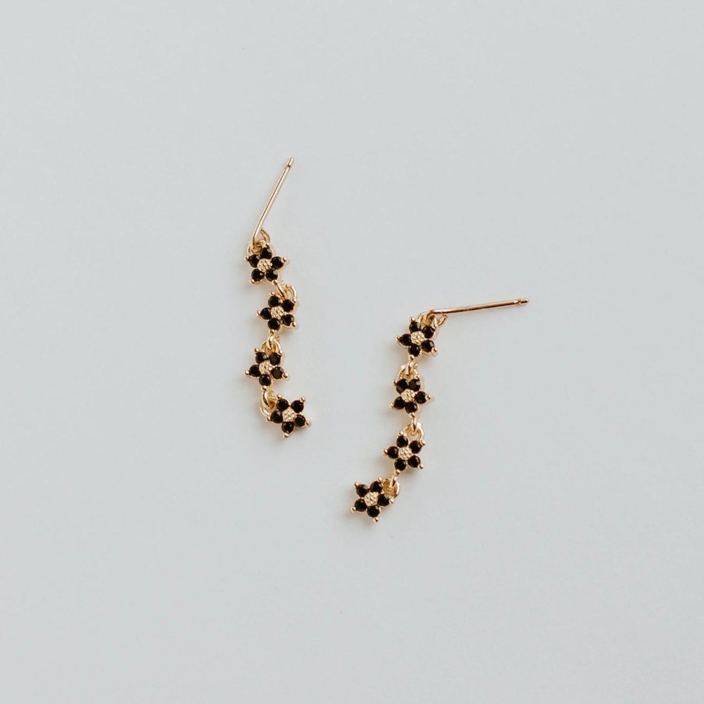 Jillian Leigh Odette Earrings Gold/Black
