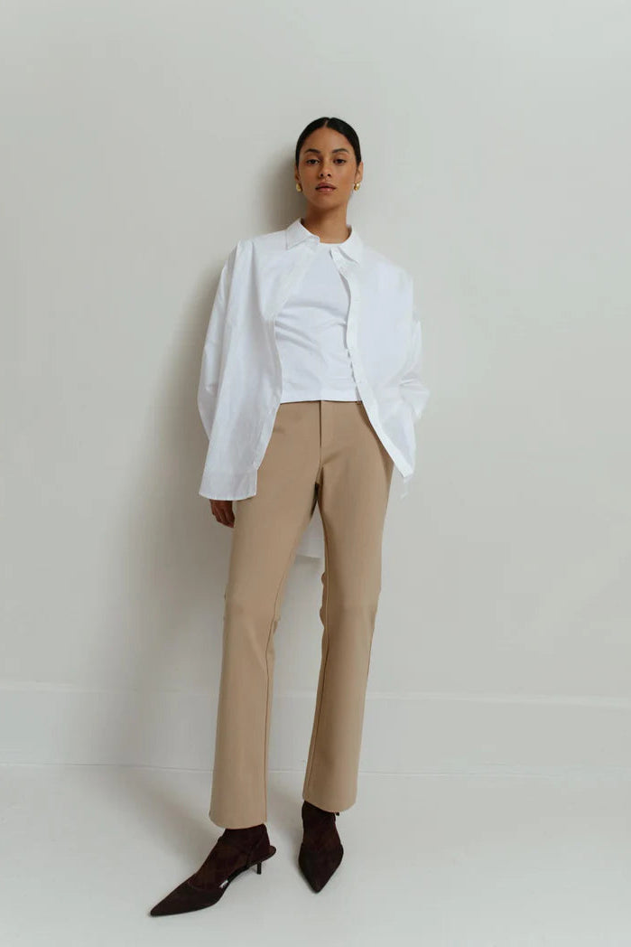 Paper Label Yule Classic Oversized Shirt Bright White