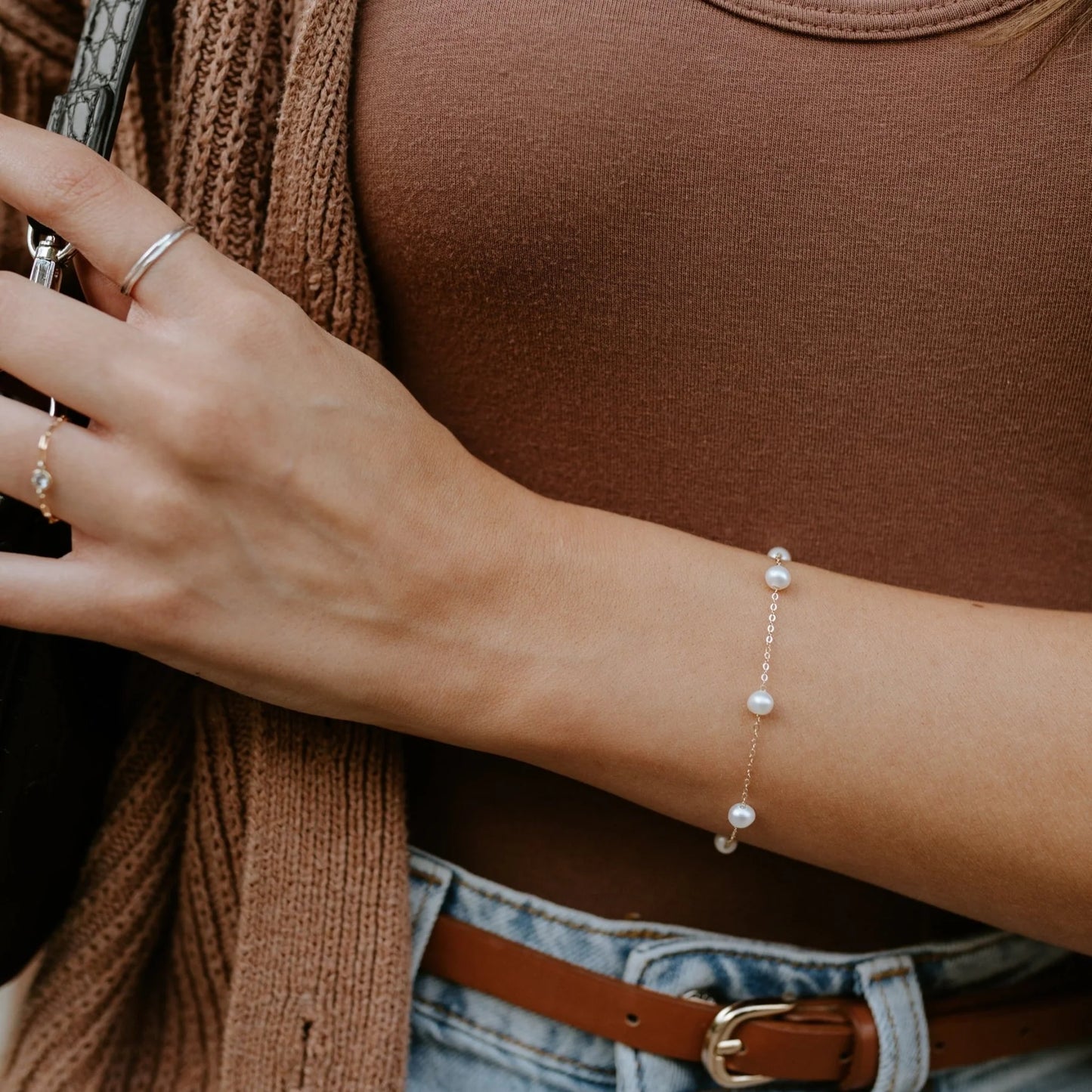 Jillian Leigh Penzing Bracelet Gold/Pearl