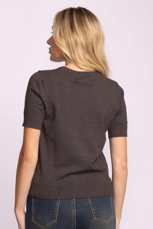 Pink Martini Remo Top Dark Grey