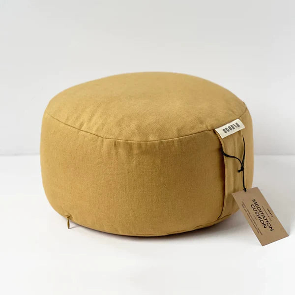 Scoria Round Natural Meditation Cushion