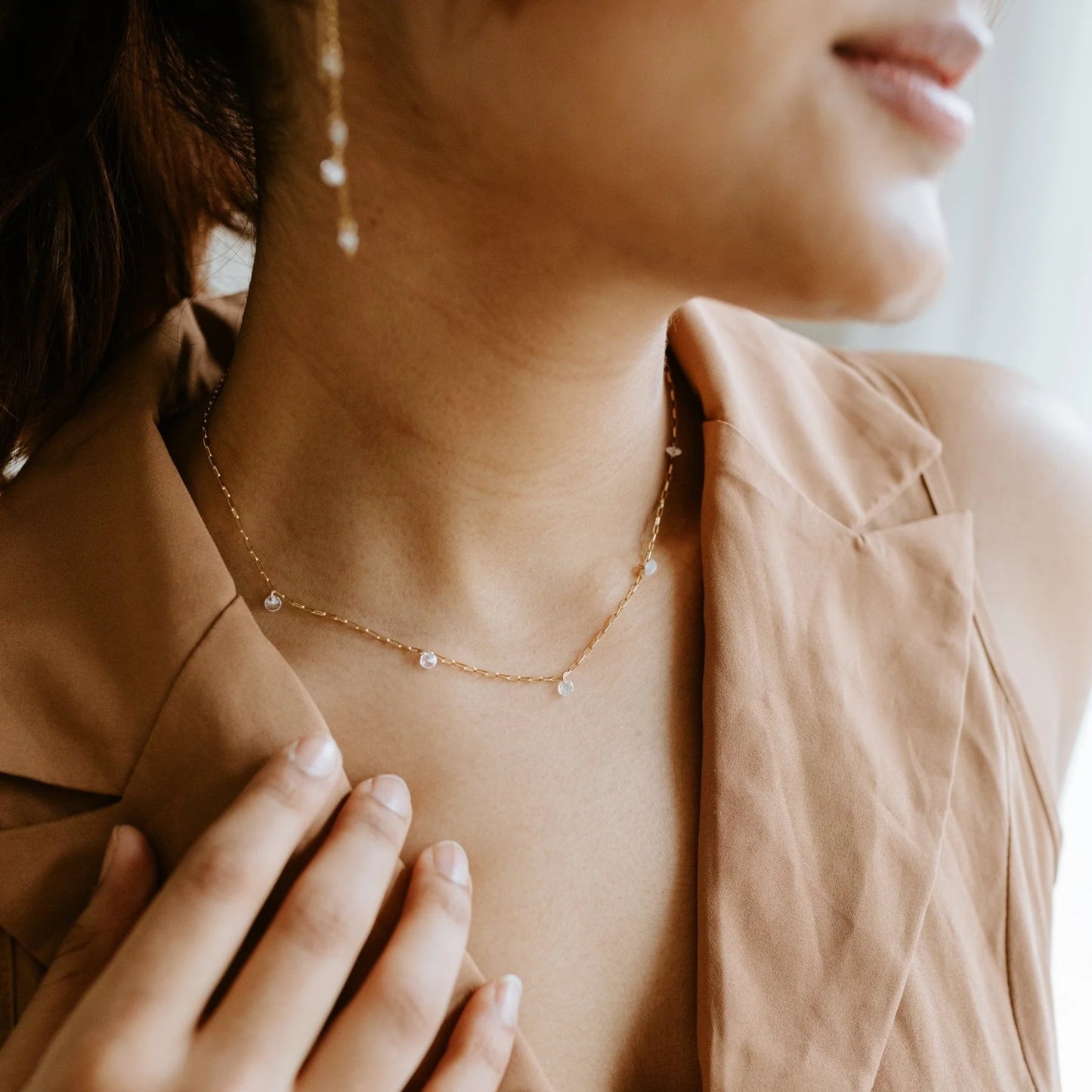 Jillian Leigh Soho Necklace Gold/Crystal