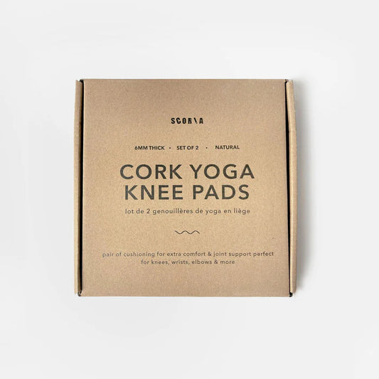 Scoria Cork Yoga Knee Pads Natural