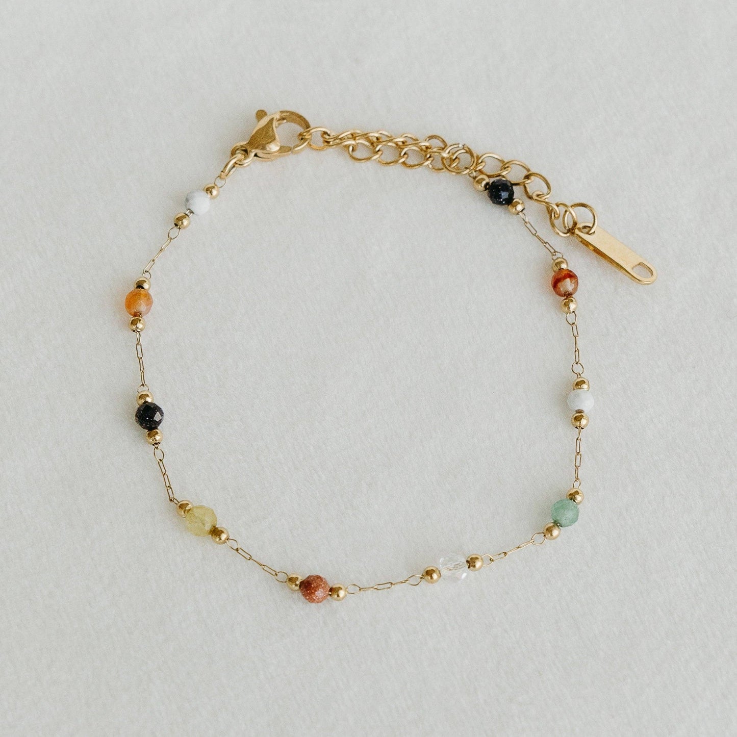 Petite Gold Gem Bracelet