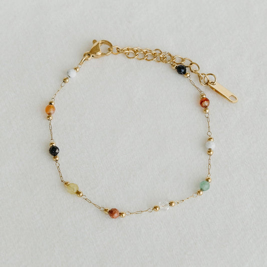Petite Gold Gem Bracelet