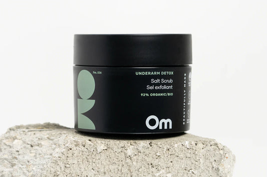Om Organics Skincare Underarm Detox Salt Scrub - Full Size 110 g