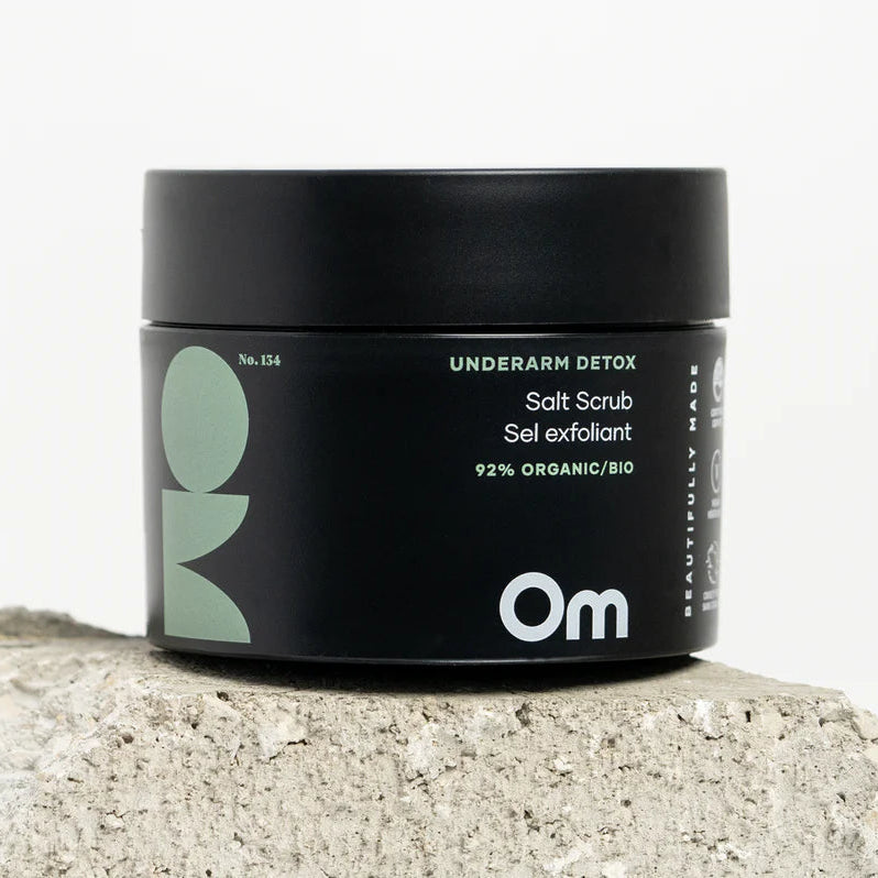 Om Organics Underarm Detox Salt Scrub - Mini 65g