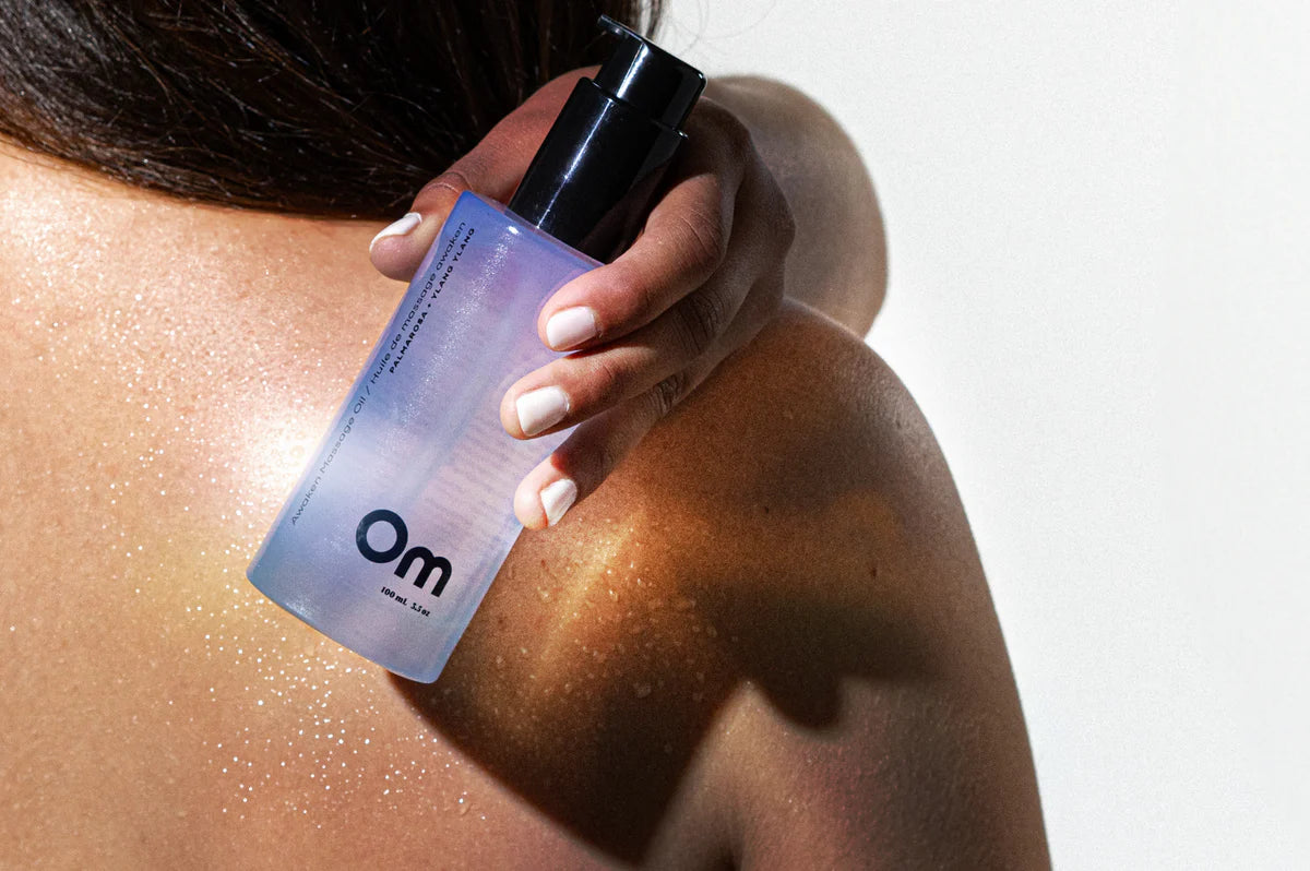 Om Organics Skincare Palmarosa + Ylang Ylang Awaken Massage Oil 100ml