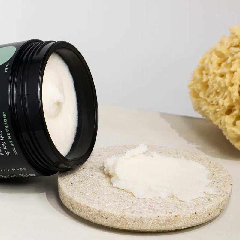 Om Organics Underarm Detox Salt Scrub - Mini 65g