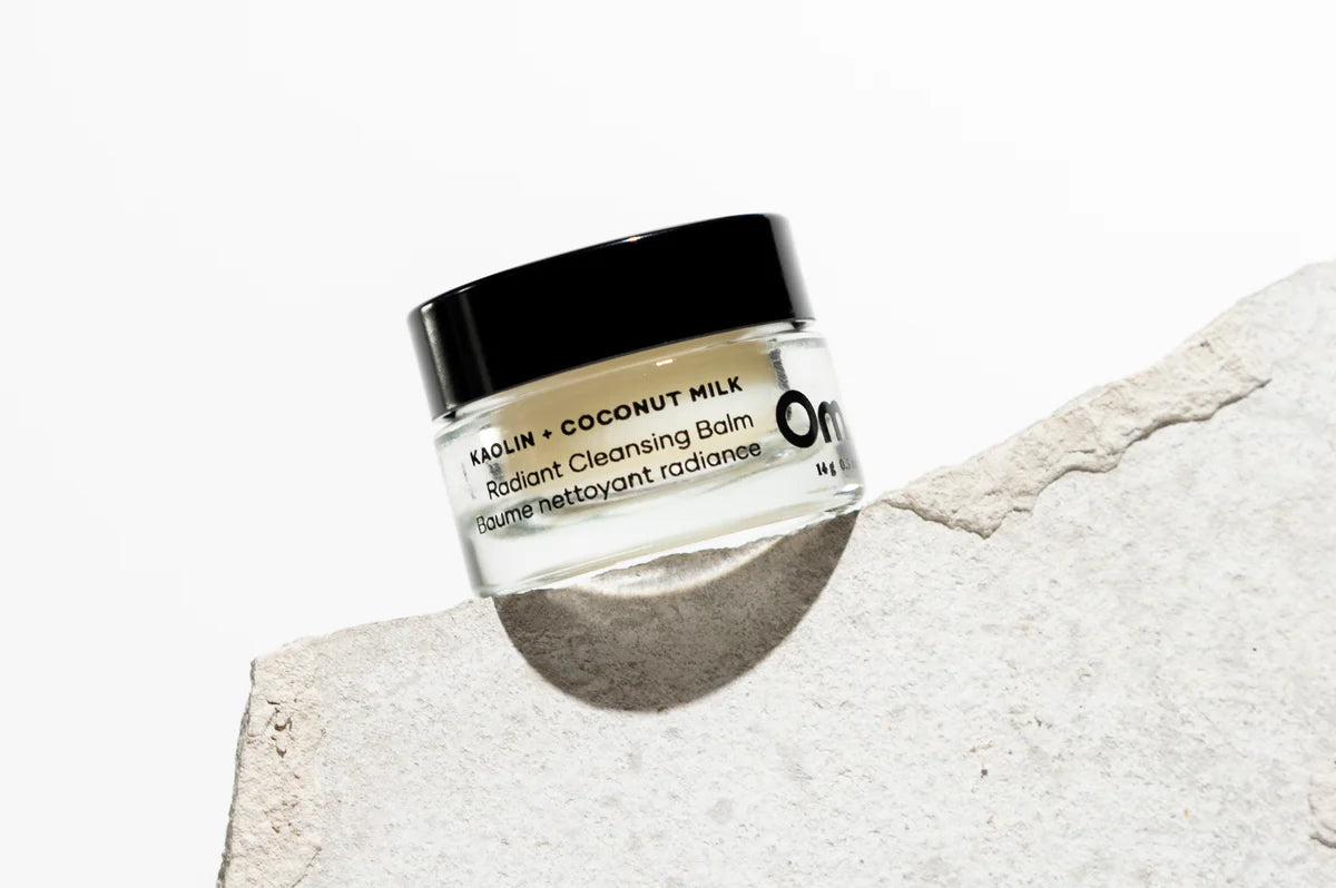 Om Organics Skincare Kaolin + Coconut Milk Radiant Cleansing Balm - Mini 14g