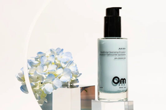 Om Organics Skincare Blue Azul Soothing Cleansing Emulsion - Full Size 102ml