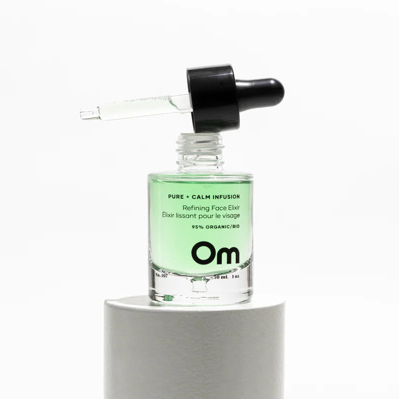 Om Organics Pure + Calm Infusion Refining Face Elixir - Full Size 30ml