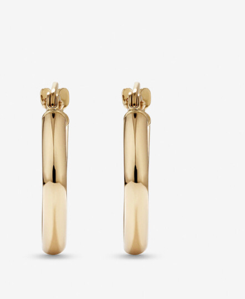 HoopLa -  Porto Hoop- Chunky Classic Hoop Earrings : Yellow Gold / 50mm