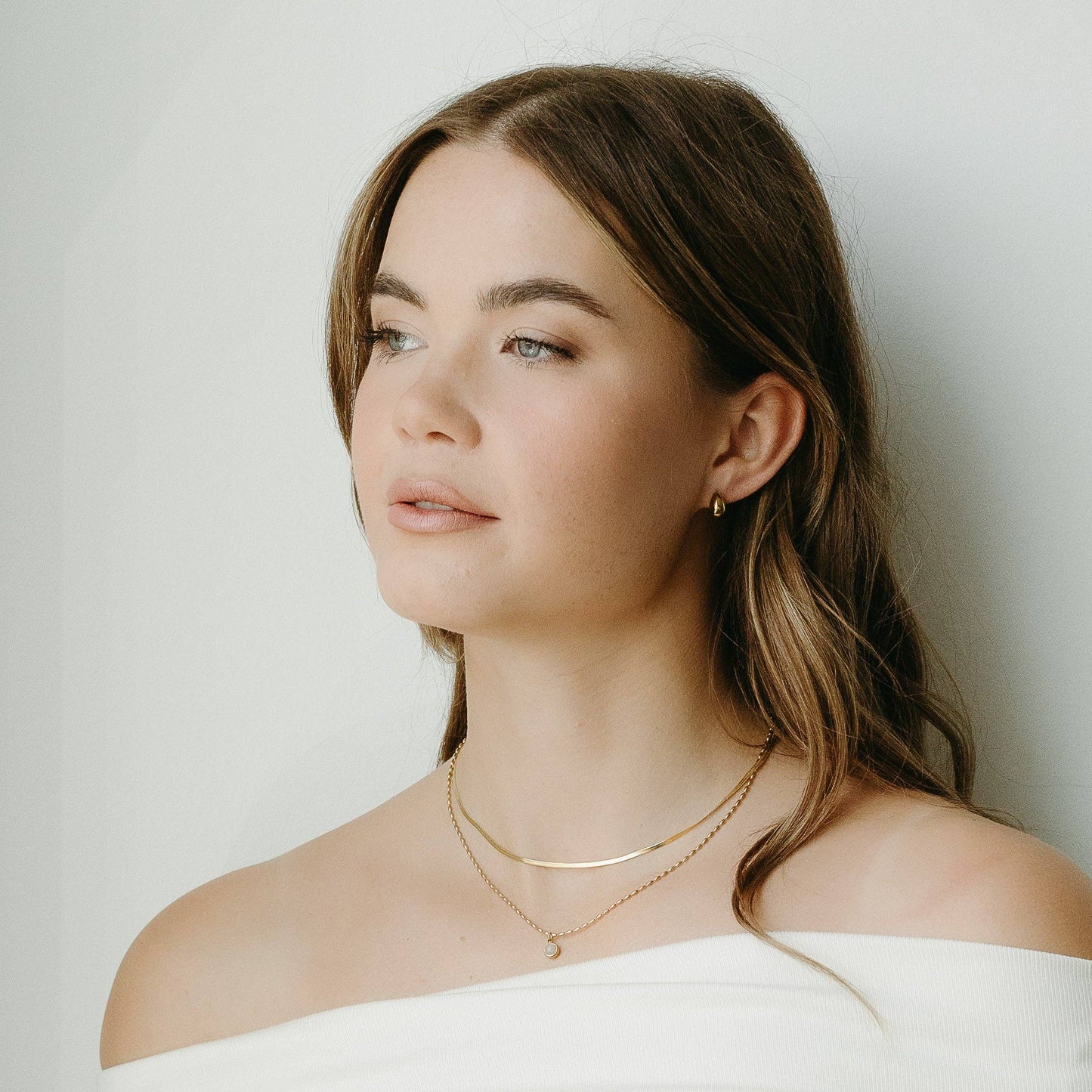 Petite Gold - Opal Necklace
